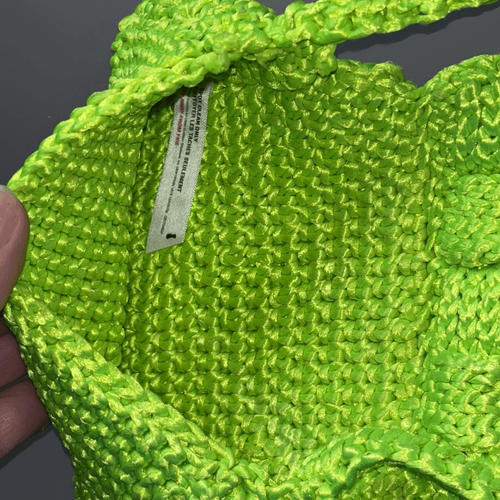 urban outfitters Morgan Shiny Knit Baguette Bag Green - Picture 10 of 12
