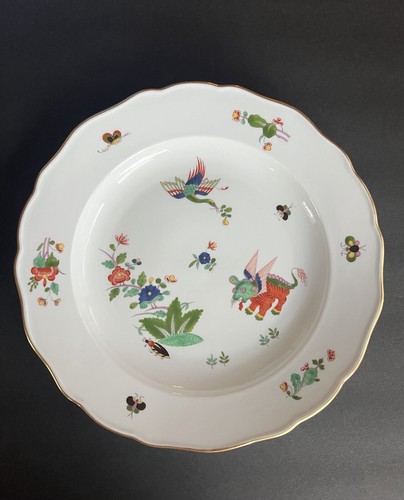 Meissen Kakiemon style mythical crane and kirin plate - Picture 2 of 6