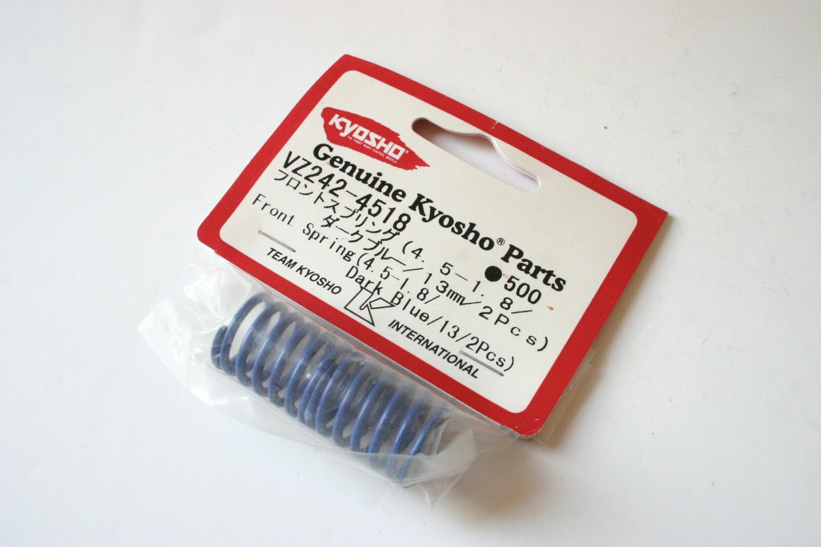Kyosho Blue Front Spring (4.5-1.8 13mm, 2pcs) VZ242-4518