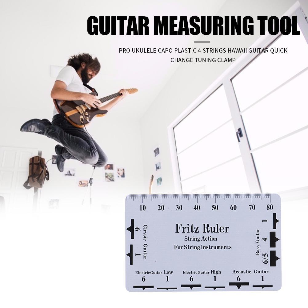 Fritz Guitar String Action Gauge Ruler String Pitch Ruler Card Luthier