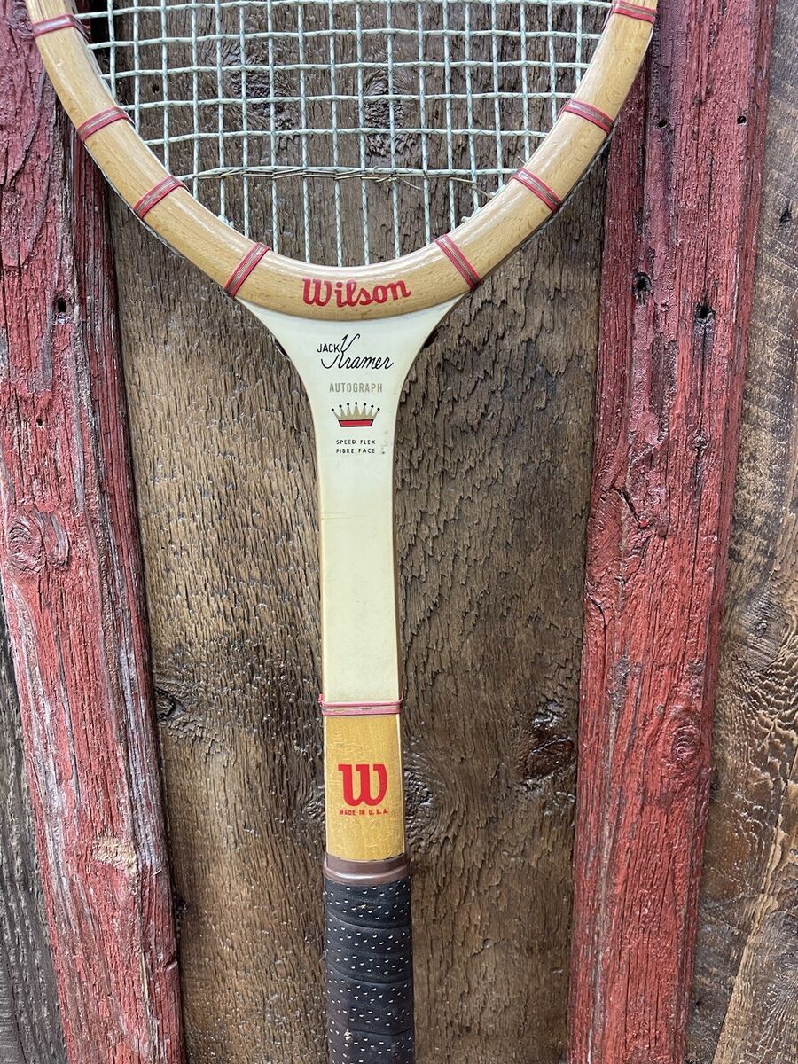 Vintage Wood WILSON Jack Kramer AUTOGRAPH Tennis Racket 4 5 Vintage Wood WILSON Jack Kramer AUTOGRAPH Tennis Racket 4 5