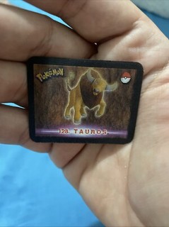 Pokemon Stadium Action 3D'S 2000 Lenticular Card Tazo Pogs #35/50 Tauros