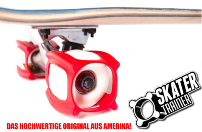 Skater Trainer 2.0 - Lerne Skateboard Tricks im Stand! Skateboard Anfänger - Rot