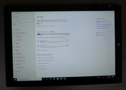Microsoft Surface Pro 3, 13",Silver, Win 10 pro, i7, 8GB, 256GB- Has red lock - Picture 5 of 15