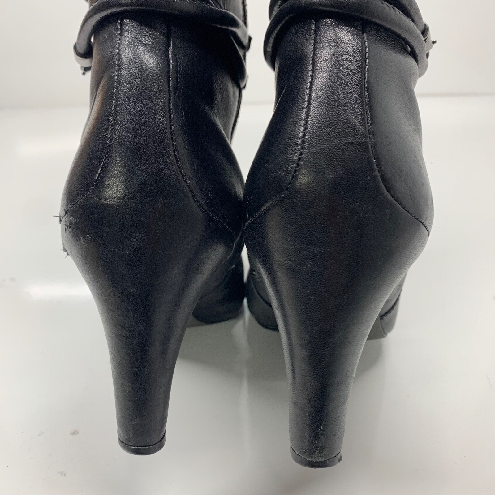 ECCO Nephi Womens Size 42 11 Tall Fashion Boots Black Heels Leather