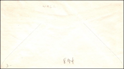 Scott 894 - 3 Cents Pony Express WM Grandy FDC Typed Address Planty 894-17 - Picture 2 of 2