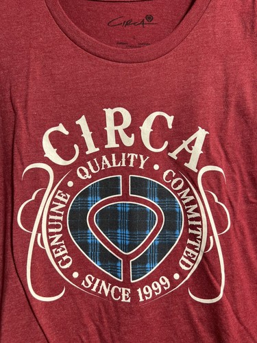 Circa Select Skateboard Genuine Plaid Icon Tee T Shirt Red Women’s Large Lg NWT - Picture 3 of 6