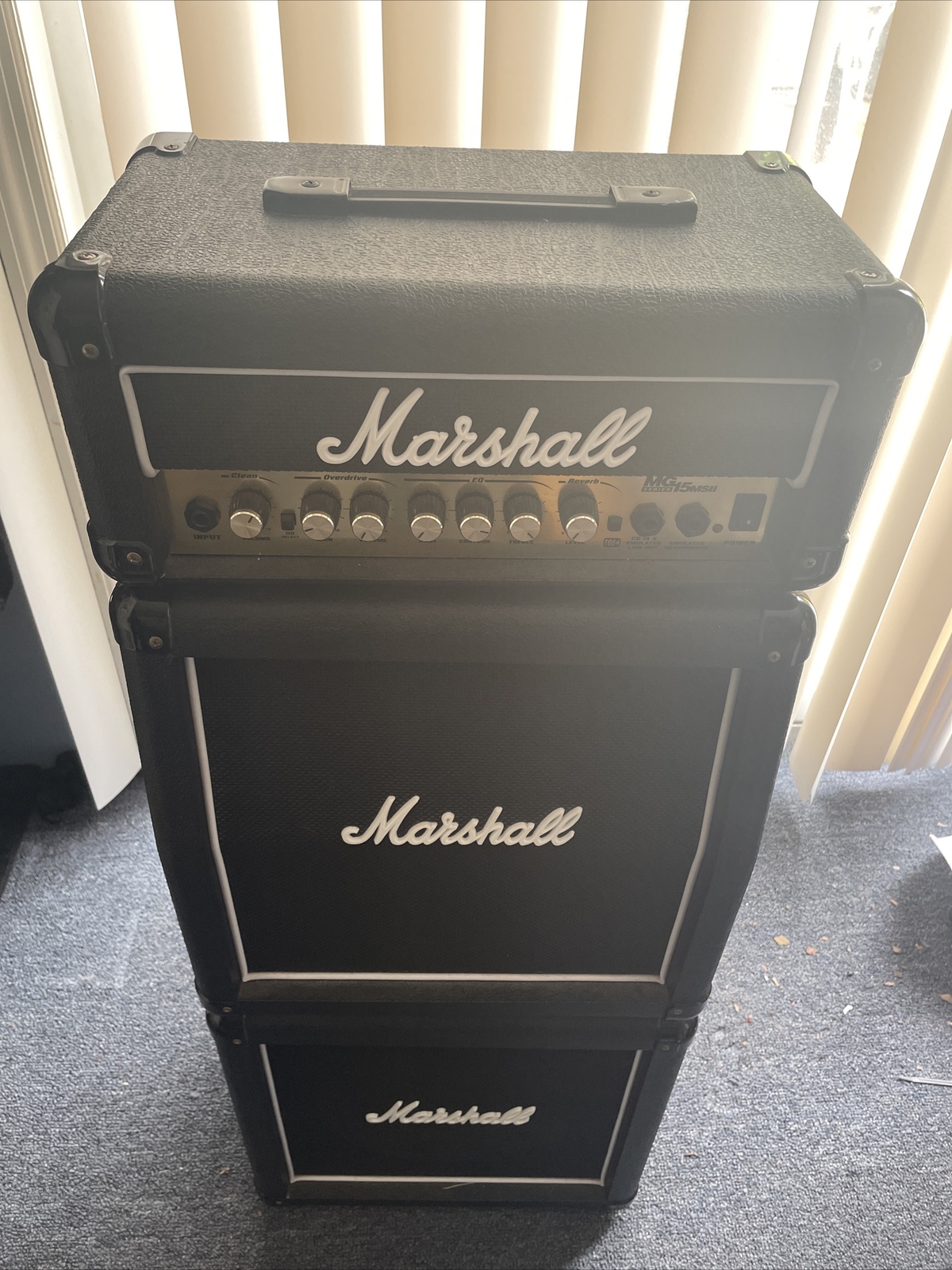 Marshall Lead Guitar Amp Amplifier MG15MSII Mini Micro Full Stack eBay