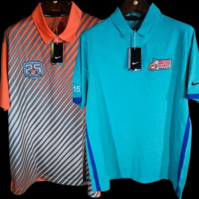 Lot of 2 - Nike Golf Tour Performance Major Moment Elite Large Polo Shirts NWT