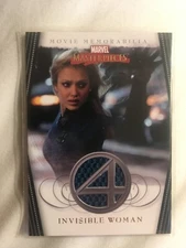 Jessica Alba Fantastic Four 4 Invisible Woman Costume Relic Card Mint Marvel