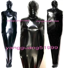 Black Shiny PVC Mummy Costume Sleeping Bag Unisex Sexy Body Bag Sleepsacks F1108