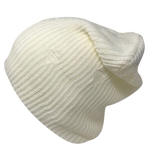 Casaba Winter Beanies Vintage Ripped Double Layer Slouch Caps Hats Men Women - Picture 7 of 43