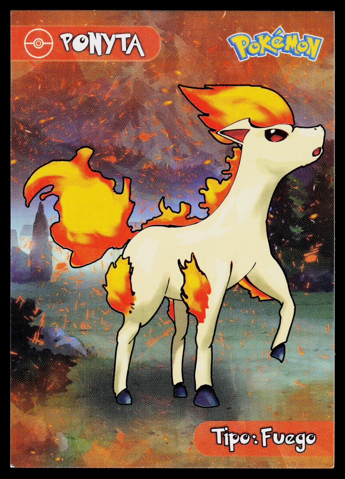 Ponyta C77 Peruvian Pokemon Card Holo