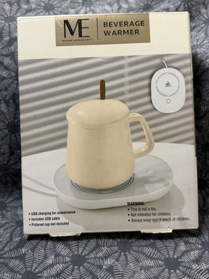 Modern Expressions WHITE Beverage Warmer USB charging NIB