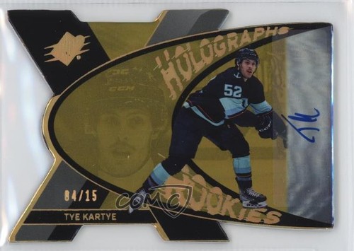 2023-24 SPx Auto Holograph Rookies Gold /15 Tye Kartye #HGR-TK Auto RC