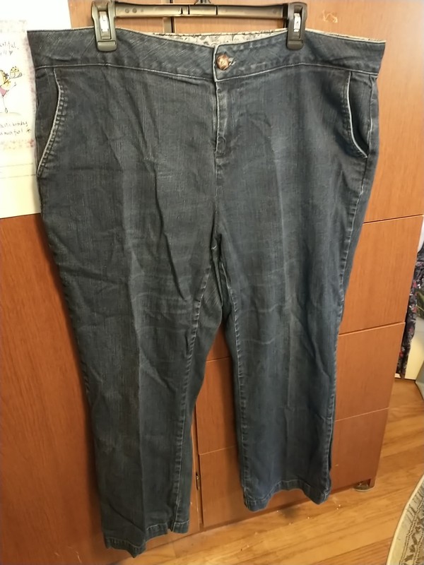 Denim & Co Women Jeans~sz 20 WP~42" Waist~27.5" Inseam~12"Rise~Cotton~Spandex~VG