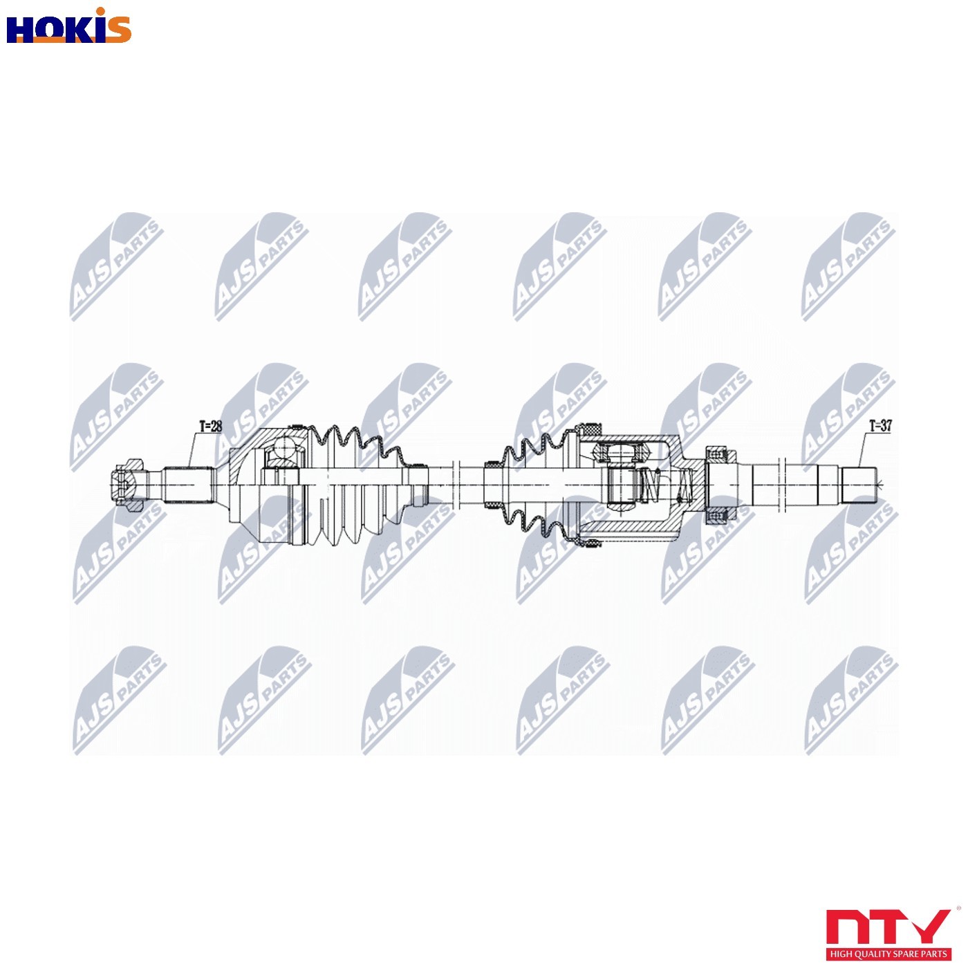 DRIVE SHAFT NPW-PE-103 FOR PEUGEOT 508/SW AHW 2.0L 4cyl 508 SW I
