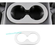 For Chevrolet Equinox 18-2024 Silver Titanium Rear Water Cup Holder Panel Trim