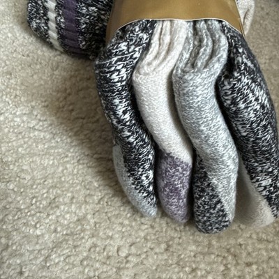 4 Paires De Chaussettes Bottes Bearpaw Femme - Taille 5-10 - Gris/blanc - Neuves Avec étiquettes