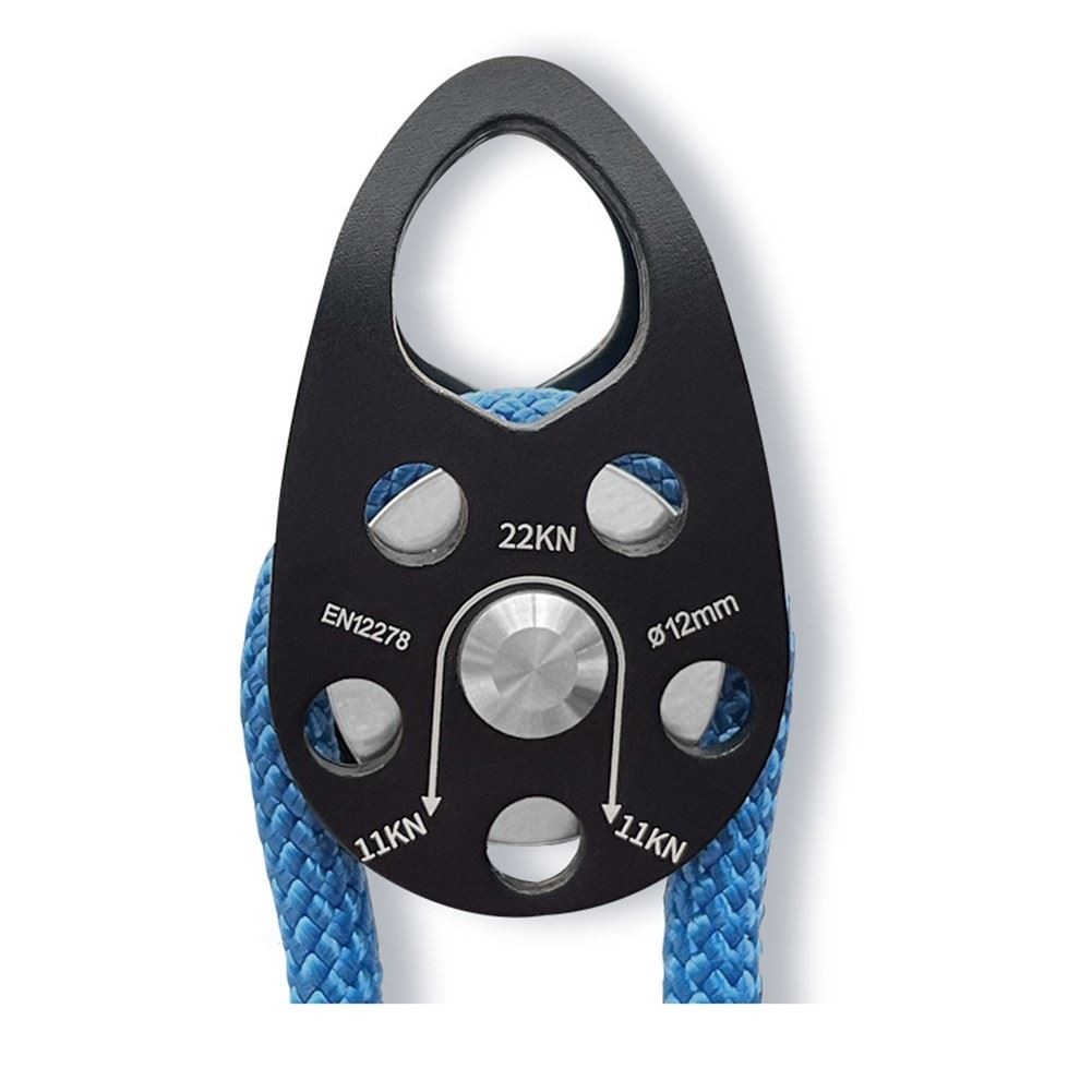 Escalada Polea Aleación de Aluminio 22KN Ligero Portátil Resistente