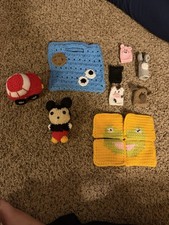 Crotchet Toys Crochet Finger Puppets, Puzzle, Purse, Car, Mickey
