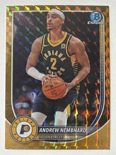 Andrew Nembhard 2025-26 Bowman #BCV-163 Chrome Gold Geometric Refractor /50 KG