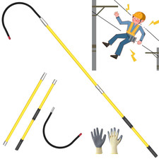 110Kv High Voltage Insulated Rescue Hook        Retractable Fiberglass Pole    3.