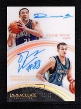 2015 Panini Immaculate Dual 48/49 Vlade Divac Nemanja Bjelica #47 Auto HOF 2d0