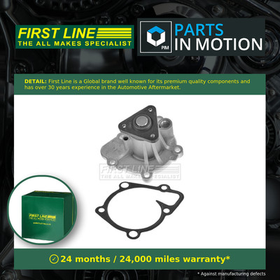 Water Pump fits FIAT Coolant Firstline K05047138AA K05047138AB K05047138AC New