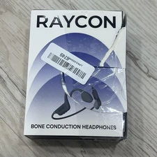 Raycon RBB842 Bone Conduction Bluetooth Headphones Wireless Gray Open Ear Sports