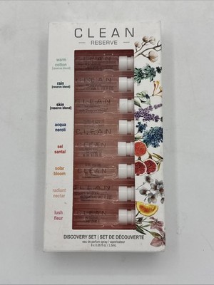 Clean Reserve Discovery Set  Eu De Parfum Spray (8 * 0.05 Fl Oz) New Sealed