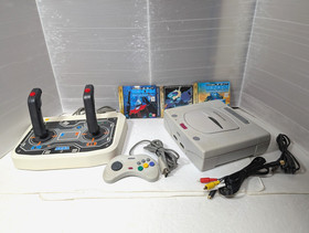 Sega Saturn White Console Twin Stick HSS-0154  Virtual-On SEGA Japan