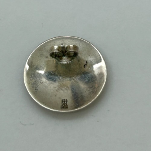 James Avery Sterling SINGLE Circle Disk Earring - image 3