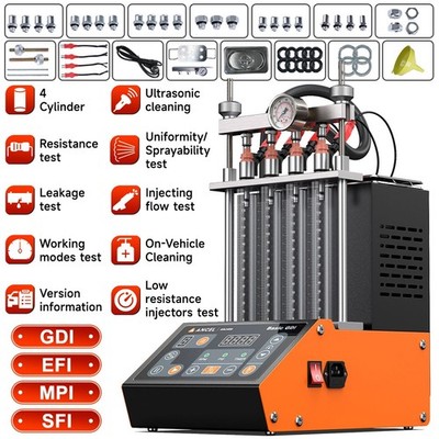 GDI Fuel Injector Cleaner Tester Ultranostic Cleaning Machine Resistance Test
