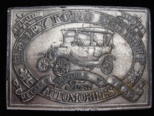QC01118 VINTAGE 1970s  HENRY FORD DETROIT AUTOMOBILES MODEL T  BELT BUCKLE