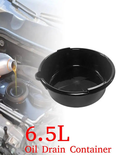 6.5L Oil Drain Container Car Oil Change Pan Receiving Basin Pan Anti Splash Leak