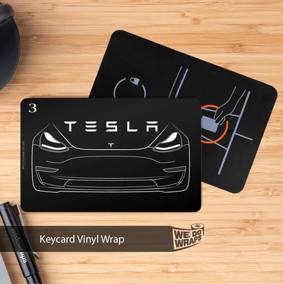 Model 3 Front Outline | NFC Key Card Wrap