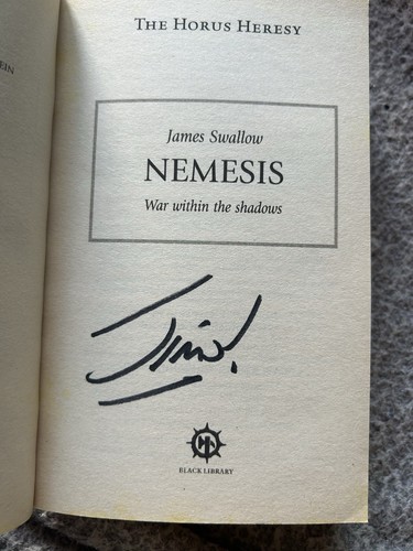 NEMESIS (Horus Heresy No. 14) by James Swallow Black Library Signed Copy - Foto 5 di 9