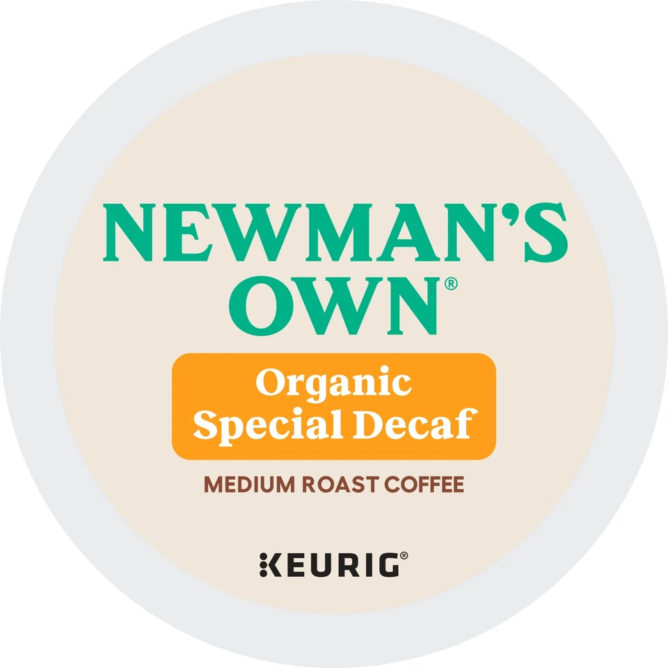 Café descafeinado especial Newman's Own Organics, cápsula Keurig K-Cup, tostado medio, 96 quilates Foto 2 de 4