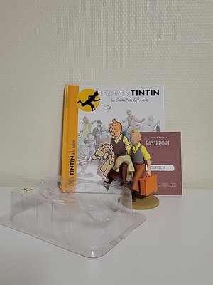 FIGURINE TINTIN N°95 TINTIN A LA VALISE COLLECTION OFFICIELLE 