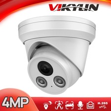 VIKYLIN 4MP PoE Surveillance Camera Mic Outdoor IR Night Vision with remote view