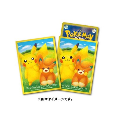 Pokemon Center Original Pikachu & Pawmi Pamo Deck Shields Card Sleeves 64pcs New