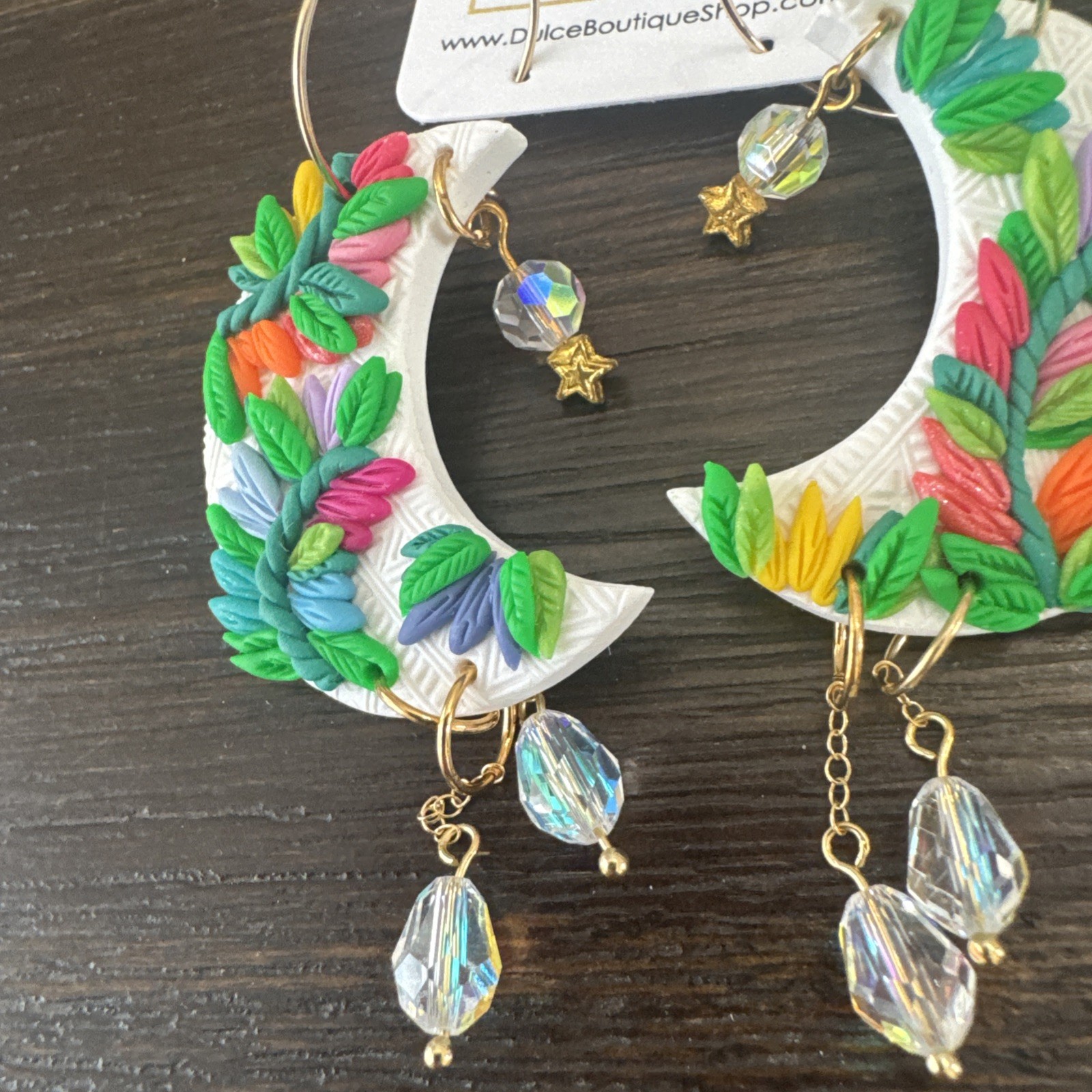 Sungazing Celestial Dangles Earrings - Whimsical … - image 2