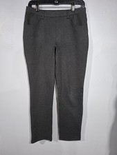 Quince Ultra Stretch Ponte Straight Leg Pants Womens Pull On Sz M Office Casual 
