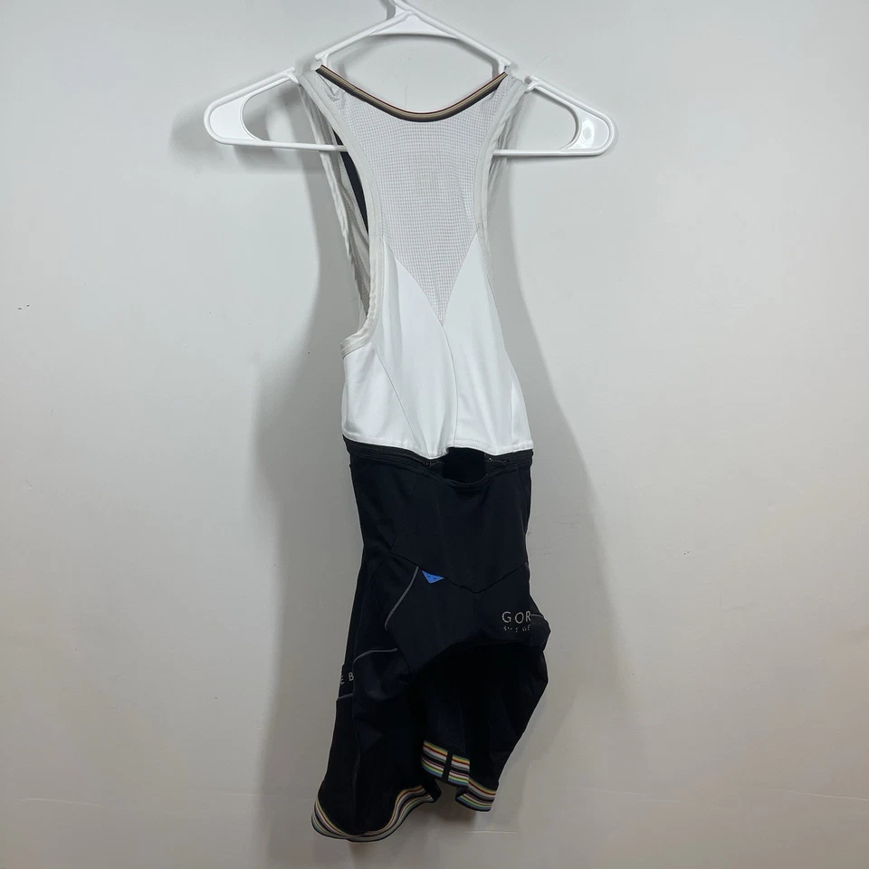 Gore Bike Wear Cycling Bib Shorts Womens XS Black Rainbow Gorewear Padded - Image 2 of 4