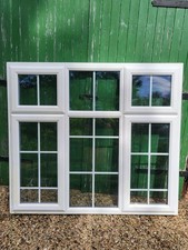 Upvc Casement Window White Georgian Bar Large Double Glazed External Exterior