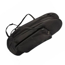 Black Padded Baritone Horn Gig Bag - Heavy-Duty Oxford Carrying Case with Adj...