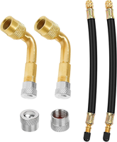 Bolatus VentilverläNgerung Autoventil 90 Grad Und 180Mm Flexible Gummi Reifen Ve