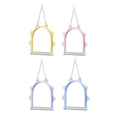 Parrot Swing Toy Decor Birdcage Accessory for Black Tiger Skin Peony Budgie