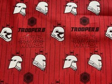 Cotton Fabric STARWARS Troopers Red By Camelot Fabric 42 x36 374